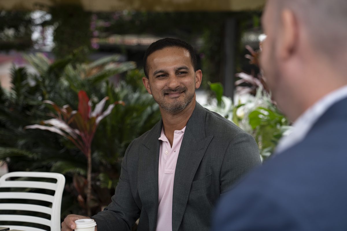 Dion Fernandes in a client strategy session